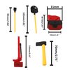 6PCS HIRCQOO 1/10 RC Decoration Accessories Tool Set Kit with Winch, Gas Can, Shovel, Jack, Pry Bar, Axe Compatible with Traxxas TRX-4 Tamiya CC01 Axial SCX10 D90 Redcat HSP 1/10 RC Crawler Truck