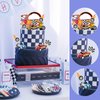 MEMOVAN Race Car Birthday Cake Decoration 24PCS Racing Car Cake Toppers Checkered Flag Car Cake Cupcake Decorations for for Man Boy Kid Racing Car Theme Birthday Supplies Party Favors