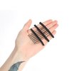 Xuxisowo 30 Pcs Stainless Steel Wig Clips, 7-Teeth Wig Combs for Making Wig Caps and Securing Wigs (Black)