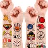 Bowling Temporary Tattoos Sport Stickers for Kids Themed Birthday Party Supplies Favors Decorations Bowls Super Cute 93 PCS Tattoos Funny for Kids Boys Teens School Classroom Rewards Gifts Ideal