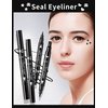 TUKEFEV Winged Eyeliner Pencil 4 Pack Eyeliner Stamps Black Liquid Eye Liner Waterproof Smudge-Proof Lines Liquid Long-Lasting Eye Pencil for Women