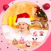 Honoson 36 Pcs Christmas Pink Rubber Ducks Bath Toy Rubber Duck Bulk Mini Ducks for Birthday Gifts Shower Party Favors Activity Birthday Decoration Rewards