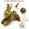JKW Pet Dog Toys, Plush & Stuffed Rabbit Toys, Squeaky Puppy Cute Toys, Small & Medium Dog Chew Toy, 8.5 Inch