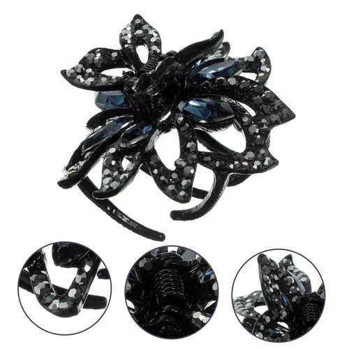 BIUDECO Rhinestone Hair Clip for Girls Decorative Small Butterfly Hair Clips for Thick Hair for Styling Bangs and Everyday Use