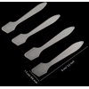 UQUABESO Translucent Frosted Tip Makeup Spatula, Mini Makeup Cosmetic Mask Spoon for Mixing and Sampling, Disposable Facial Cream Mask Stick Beauty DIY Tool (100 Pack)