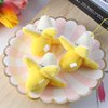 Jinshining 4Pcs Yellow Cute Stuffed Banana Shape Cartoon Doll PP Cotton Soft Doll Plush Pendant Birthday Gift for Decoration 1.97 inches Stuffed Animals