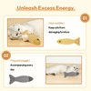 MAOZHUREN 2 Pcs Catnip Toys Fish, Cat Toys Self Play, Cat Toys for Indoor Cats and Kitten, Catnip Cat Toy, Interactive Kitten Exercise Kicker Toys for Indoor Cats 7.8 Inches for All Breeds