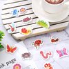 JarThenaAMCS 300Pcs Insect Foam Stickers Cute Cartoon Flower Butterfly Bee Ant Decals Self-Adhesive Stickers for Spring Summer Arts Crafts Greeting Cards School Home Decor Party Supplies