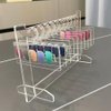 OLizee® Acrylic Press On Nails Holder with Double-Sided Tapes Nail Art Display Stand with 10pcs Hooks Detachable Nail Art Showing Holder for Home Nail Salon