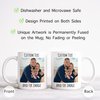 HomeBee Personalized Coffee Mug | Custom Photo Text and Logo Ceramic Mug | Customized 11 Oz Tea Cup for Men & Women | Unique Gift Idea - Taza Personalizadas Design with Picture or Message | White