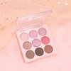 9Colors Glitter&Matte Eyeshadow Palette, Glitter Shimmer Sparkly Eye Shadow Palette Makeup, Warm Pastel Eyeshadows Palette Long Lasting Waterproof Naturing-Looking Women Girls Eye Shadow (5#)