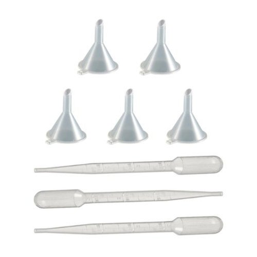 Riverrun 6 Small Perfume Funnels + 25 Transfer Pipettes/Droppers for Decanting Fragrance