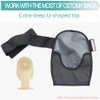 Ostomy Bag Cover Stoma Pouch Covers Stretchy Washable Ostomy Liner Lightweight Protective Protector Support Garment Women Men Black