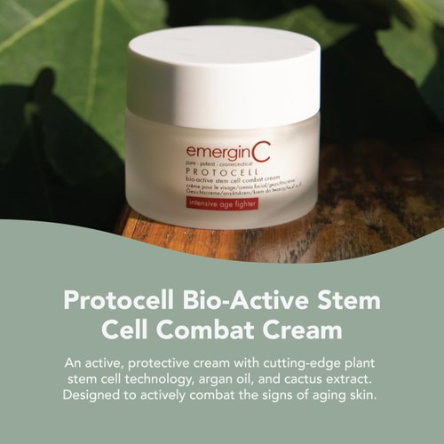 emerginC Protocell Anti-Aging Face Cream - Bio-Active Plant Stem Cell Moisturizer with Hyaluronic Acid - Combats Visible Signs of Aging, Fine Lines + Wrinkles (1.7 oz, 50 ml)