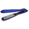 Iso Beauty Gold Collection Metallic Blue 1.25" OR 1.5" Flat Iron Hair Straightener W/Auto Shut Off - Smart Memory - Temp Control - 1.5" Plates (1 1/2"))