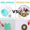 Angel Kiss Derma Roller REAL NEEDLE - 0.3mm Microneedling Roller for Face Body, 192 Individual Stainless Steel Needles, Best Self Care Skin Roller for Men and Women