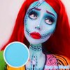 Go Ho Light Blue Face Paint Washable for Halloween Makeup,Creamy to Gel Water Based Body Paint Full Coverage for Adults Children Cosplay Corpse Bride SFX Costumes Festivals Makeup,25g