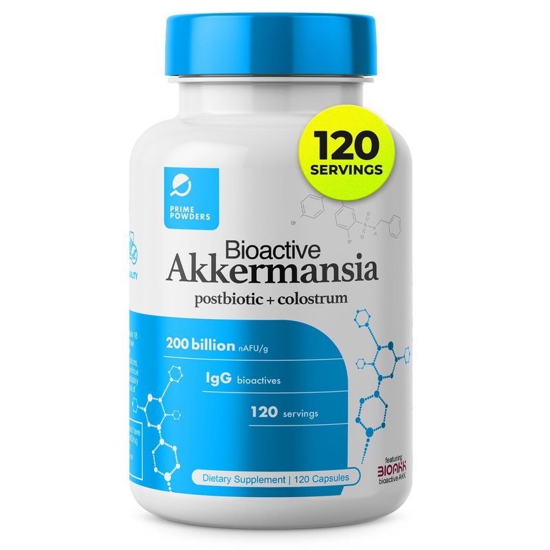Prime Powders® Bioactive Akkermansia Probiotic, Shelf Stable Postbiotic ...