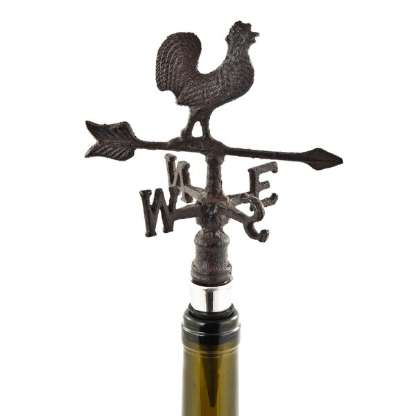 True Fabrication 3185 Rustic Farmhouse Weather Vane Bottle Stopper, Multicolor