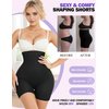 ZENUTA Shapewear Shorts for Women Comfortable Control High Waisted Body Shaper Shorts Seamless Underdress Thigh Slimmers (Black, M-L)