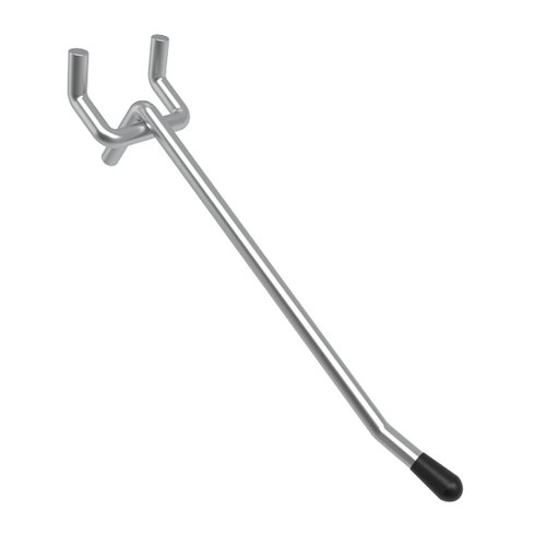 POETISKE Pegboard Hooks Shelving Fit 1/8” and 1/4” Peg Board 4 Inch Long with Rubber Tipped 50PC