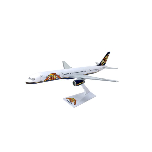 Flight Miniatures ATA (01-Cur) 757-200 1:200 Scale - Plastic Snap-Fit Model Airplane - Collectible Replica of ATA Aircraft Part #ABO-75720H-051