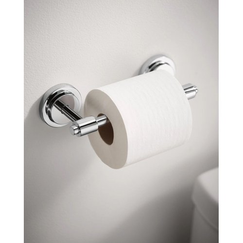Moen DN0708CH Iso Collection Double Post Modern Pivoting Toilet Paper Holder, Chrome