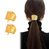 Generic Hair Clip 2 Pcs - Metal Ponytail Holder Hair Clips for Long Hair, Hair Ties, Ponytail Hair Bands, Gold (2 Count)