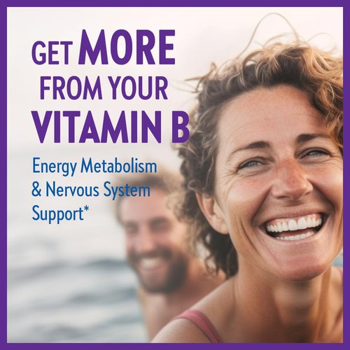 New Chapter Vitamin B Complex – Fermented Coenzyme B Complex Rich in Vitamin B12 + Vitamin B6 + Biotin + Made with Organic Ingredients - 60 ct