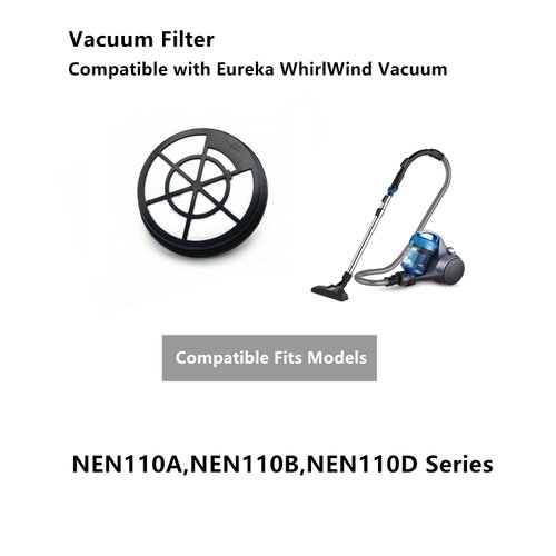 Ymimi Vacuum Filter Compatible with Eureka WhirlWind Bagless Canister Vacuum Cleaner,Fits NEN110A,NEN110B,NEN110D（2-Pack）