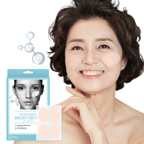 Labottach 32 Dark Spot remover (Hydrogel) Patches, Relieve Freckles, Blemishes, Sun spots, ACNE scars for 4 weeks all skin types, use on the face, body with Ozonated Olive Oil, Alpha-Arbutin