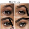 MAEPEOR 12 Colors Eyebrow Pomade Full-pigmented Long Lasting Waterproof Eyebrow Cream Gel Filling & Shaping Tinted Eyebrows Enhancers with Brush for Daily or Cosplay (09 Wine)