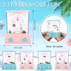 Gejoy 4 Pieces Water Games Handheld Stocking Stuffers for Kids Mini Waterful Ring Toss Retro Pastime Toys Car Games Christmas Party Favor for Kids Adults Gifts(Lively Style)