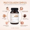 ANIRVA Multi Collagen Complex - Type I, II, III, V, X - Collagen Supplement for Anti-Aging, Healthy Joints, Hair, Skin and Nails