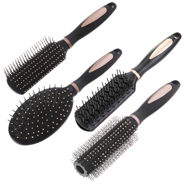SenseYo 4 Pcs Hair Brush Set for Women, Oval Comb, Round Vent Brush, Detangling Paddle Brush for Wet Dry Hair, Ideal for Thick, Curly, and Straight Hair, Anti-Static, Haircare Tools