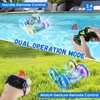 Amphibious Remote Control Car 4WD Waterproof RC Car Gesture Remote Control Boat 360° Rotation Stunt RC Boat with Lights Water Beach Pool Toys for Kids Ages 4-8-12 Gifts for 6 7 9 Year Old Boys Girls