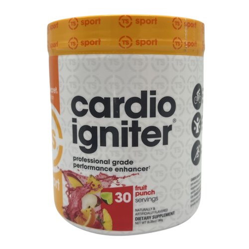 Top Secret Nutrition Cardio Igniter Pre-workout Supplement with Beta-alanine, L-Carnitine, and Red Beet Extract, 6.35 oz. (180g), (30 Servings) Fruit Punch