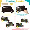 B1ykin School Bus Scratch Cards Gift - Back to School Magic Bus Scratch Paper Art Kit for Kids, DIY First Day of School Scratch Off Hanging Card Party Favors for Classroom Activity Art Project