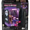 Mega Monster High Action Figure Building Set Clawdeen's Boo-k Den with 299 Pieces, Book Nook for Collectors