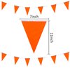 LyButty 100 Feet Orange Pennant Banners Flags String Hanging Triangle Bunting Flags,Party Decorations for Grand Opening,Kids Birthday,Carnival,60 PCS