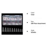 600PCS Half Cover Coffin Nail Tips - Acrylic Nail Tips, krofaue 12 Size Clear Nail Tips, Half Cover Acrylic False Nail Tips With Box for Nail Tips Art Salons and Home DIY (Clear)