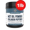 MCT Oil Powder + Keto Collagen Peptides + Acacia Fibre 16oz (Unflavored). 10g MCT, 5g Collagen. MCT Collagen for Coffee Creamer, Shakes, Smoothies, Ketogenic Low Carb Protein Powder