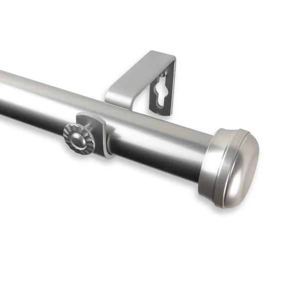 Rod Desyne 100-68-285 1" Rosen Curtain Rod, 28-48 inch, Satin Nickel