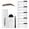 YOOMIA Eyebrow Stamp Stencil Kit And One Step Brow Stamp Shaping Kit Brow Stamp Tool Kit Waterproof Brow Stamp Long Lasting With Reusable Eyebrow Stencils (Auburn)