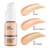 Matte Full Coverage Liquid Foundation - Lightweight & Flawless Oil Control Foundation Makeup, Waterproof and Long-Lasting Skin Foundation Concealer for Dry and Oily Skin, 1 Fl Oz (#102 Nude)