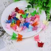 EAONE 50Pcs Butterfly Hair Clips Multi-color Mini Cute Hair Styling Accessories for Girls and Women Birthday Gifts with Container, 10 Matte Colors at Least