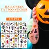 TopFunny Temporary Tattoos for Kids Halloween Makeup, 120Pcs Cartoon Tattoos (11 Sheets) Waterproof Fake Tattoo Body Art Stickers Children Party Decoration Supplies Gifts Favors Girls Boys Halloween