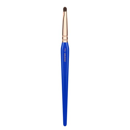 Bdellium Tools Professional Makeup Brush - Golden Triangle 755 Smudge - With All Vegan and Soft Synthetic Fibers, For Adding Depth and Dimension (Blue, 1pc)