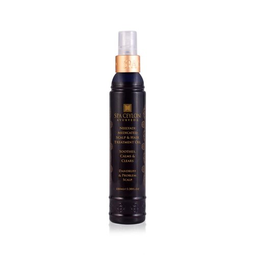 SPA CEYLON Neelyadi Medicated Scalp & Hair Treatment Oil | For Dandruff and Problem Scalp | Ayurvedic Ingredients