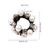 Generic Pearl Elastic Hair Bands Rubber Hair Ropes Ponytail Holders Hair ring headgear Crystal Beads Stretchy Bracelet Hair Ties for Women Girls Hair Ropes Accessories 3pcs